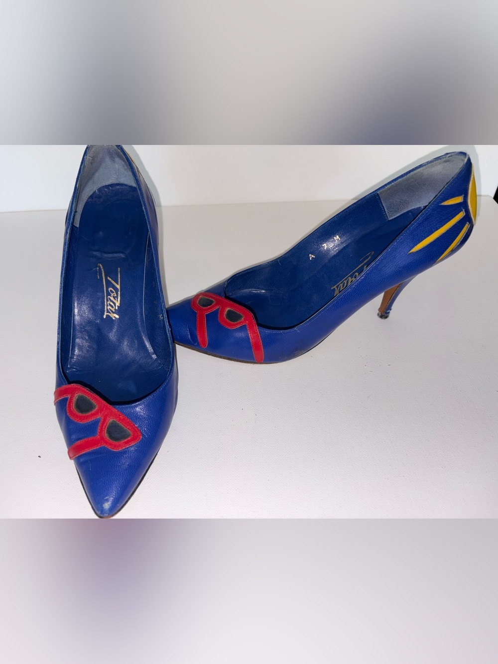 Vintage Trashy Beat Up Sexy Walk of Shame Pointy Heals